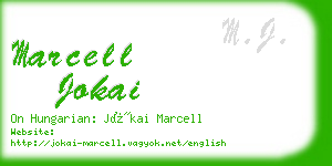 marcell jokai business card